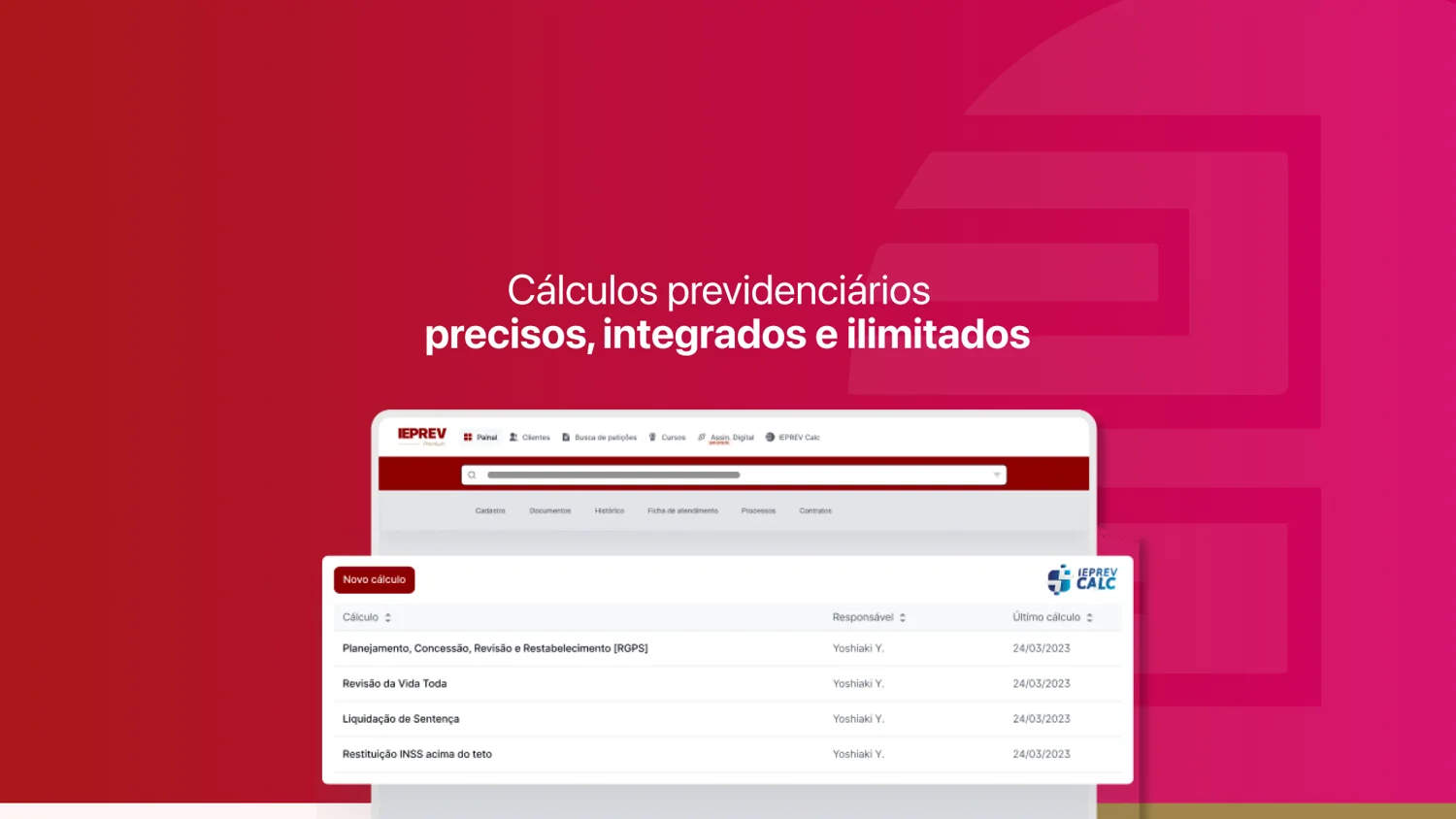 IEPREV Calc: Cálculos previdenciários precisos, integrados e ilimitados para transformar a rotina na advocacia previdenciária
